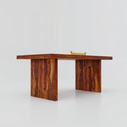 Solid Wood Dining Table 6 Seater in Natural Finish