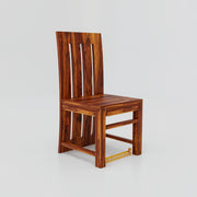 Solid Wood 2 Seater Dining Table Set In Honey Finish