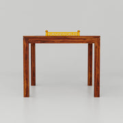 Solid Wood 2 Seater Dining Table Set In Honey Finish