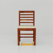 Stylish Wooden 4 Seater Dining Table with Chairs