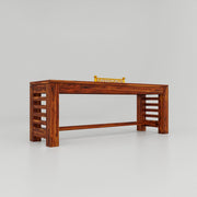 Wooden Dining Table 6 Seater with Bench for Dining Room