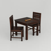Wooden Dining Table 2 Seater with Chairs for Dining Room & Cafe