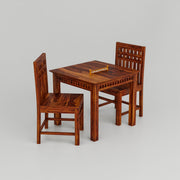 Wooden Dining Table 2 Seater with Chairs for Dining Room & Cafe