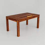 Solid Wood Dining Table 6 Seater with Bench for Kitchen &  Home