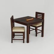Solid Wood Dining Table 2 Seater for Dining Room in Honey Finish