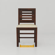 Solid Wood Dining Table 2 Seater for Dining Room in Honey Finish