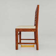 Solid Wood Dining Table 2 Seater for Dining Room in Honey Finish