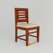 Solid Wood Dining Table 2 Seater for Dining Room in Honey Finish