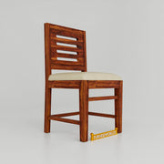 Solid Wood Dining Table 2 Seater for Dining Room in Honey Finish