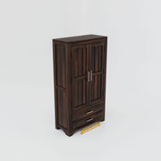 Wooden Wardrobe for Bedroom & Living Room in Walnut Finish
