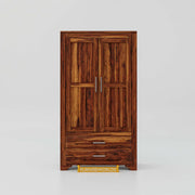 Wooden Wardrobe for Bedroom & Living Room in Walnut Finish