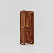 Solid Wood Wardrobe for Bedroom in Honey Finish