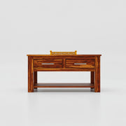 Solid Wood Coffee Table with Drawers for Living Room