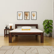 Solid Wood Queen Size Bed without Storage for Bedroom