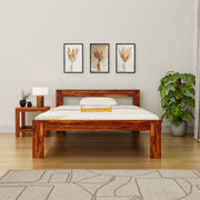 Solid Wood Queen Size Bed without Storage for Bedroom