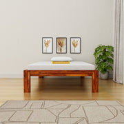 Wooden Single Bed without Storage for Bedroom & Hall