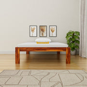 Wooden Single Size Bed without Storage for Living Room