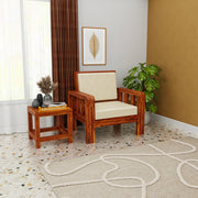 Solid Wood Single Seater Sofa for Living Room Home