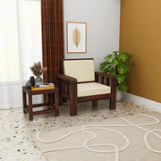 Solid Wood Single Seater Sofa for Living Room Home
