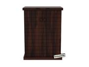 Wooden Bar Cabinet for Living Room & Home with Doors in Walnut Finish