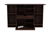 Wooden Bar Cabinet for Living Room & Home with Doors in Walnut Finish