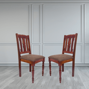 Wooden Dining Chair Set of 2 with Cushions for Living Room