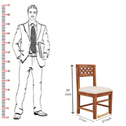 Modern Wooden 4 Seater Dining Table Set