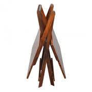 Solid Wood Folding Coffee Table for Home & Outdoor in Teak Finish