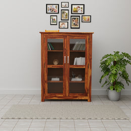 Premium Wooden Bookshelf With 2 Door for Living Room