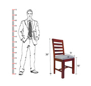 Wooden Dining Chairs Set of 2 for Kitchen & Dining Room