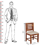 Modern Wooden 4 Seater Dining Table Set