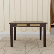 Premium Sheesham Wood 4-Seater Dining Set with Cane Chairs