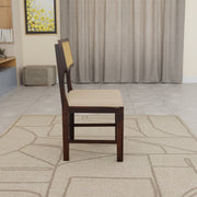 Premium Sheesham Wood 4-Seater Dining Set with Cane Chairs