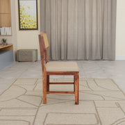 Premium Sheesham Wood 4-Seater Dining Set with Cane Chairs