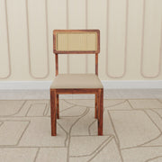 Premium Sheesham Wood 4-Seater Dining Set with Cane Chairs