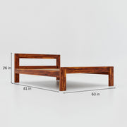 Solid Wood Queen Size Bed without Storage for Bedroom