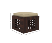 Solid Wood Coffee Table With 4 Stool for Living Room