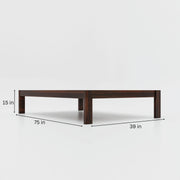 Wooden Single Size Bed without Storage for Living Room