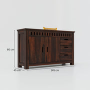 Wooden Sideboard Cabinet with Drawers for Living Room