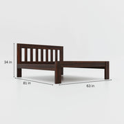Solid Wooden Single Bed with Elegant Design for Bedroom Furniture