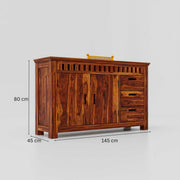 Wooden Sideboard Cabinet with Drawers for Living Room