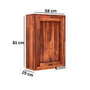 Solid Wood Hanging Bar with Folding Dining Table and 2 Stools in Honey Finish