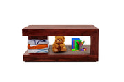 Solid Wood Coffee Table for Living Room (Mahogany Finish)
