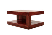 Solid Wood Coffee Table for Living Room (Mahogany Finish)