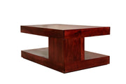 Solid Wood Coffee Table for Living Room (Mahogany Finish)
