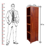 Wooden Open Bookshelf for Living Room