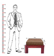 Solid Wood Ottoman Stool for Kitchen, Living Room (Sheesham Wood)