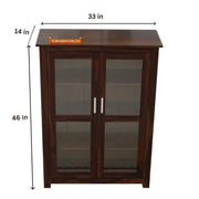 Premium Wooden Bookshelf With 2 Door for Living Room