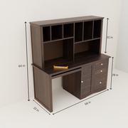 Sheesham Wood Study Table for Students Writing Table, Computer Desk for Office, Home and Living Room with Storage