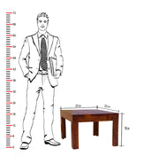 Wooden Coffee Table for Living Room in Natural Finish